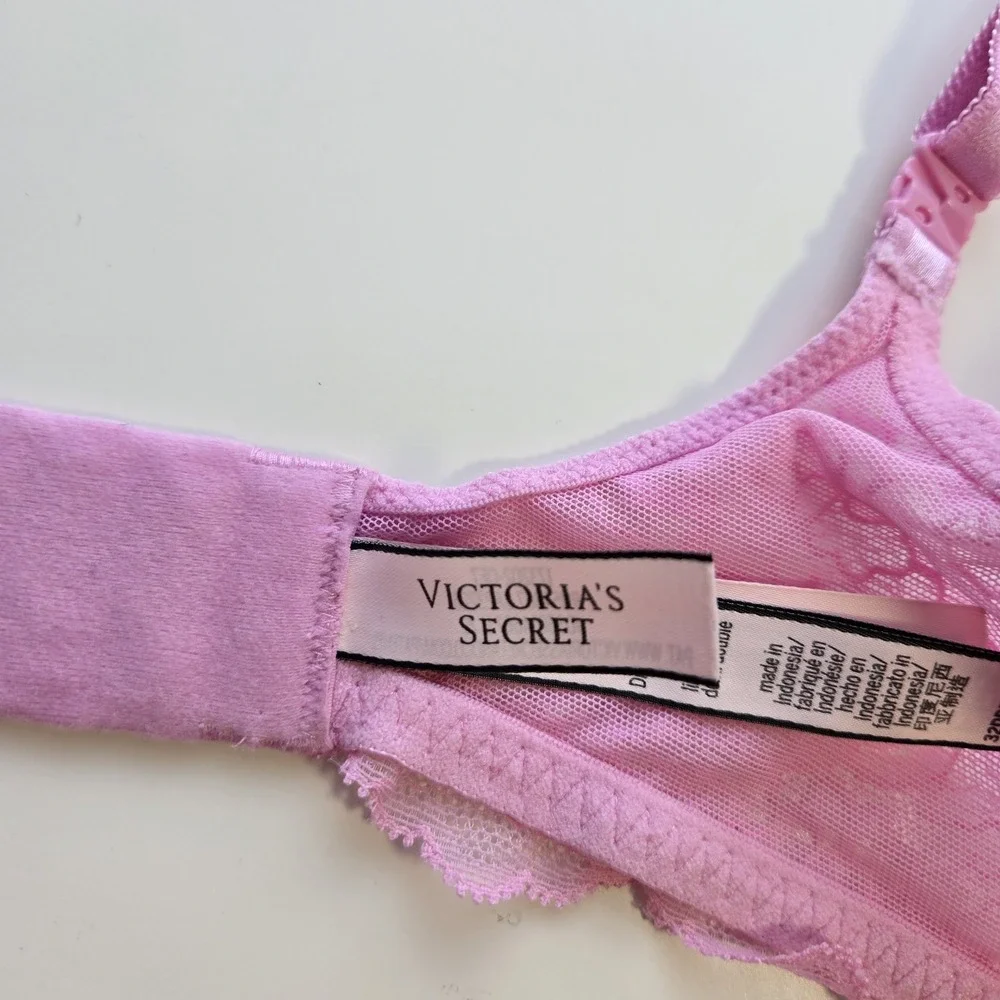 Victoria's Secret Dream Angels Pink Lined Demi Bra Size‎ 32DDD Lingerie